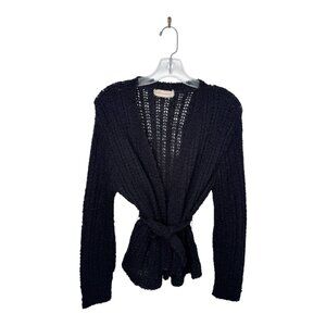 Vintage 1960s Joseph Magnin Black Sweater Jacket